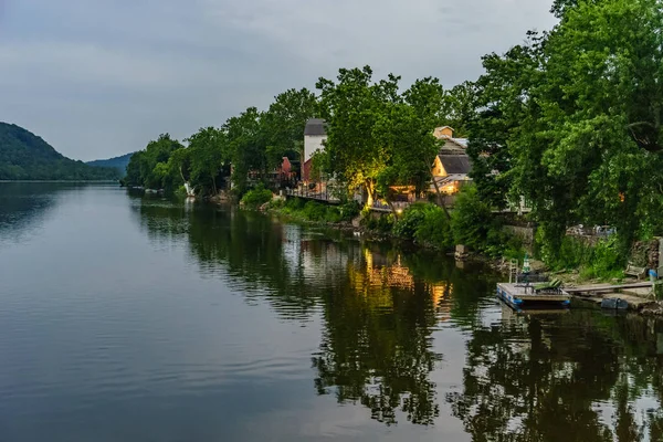 Delaware river na léto od historické nová naděje, Pa — Stock fotografie