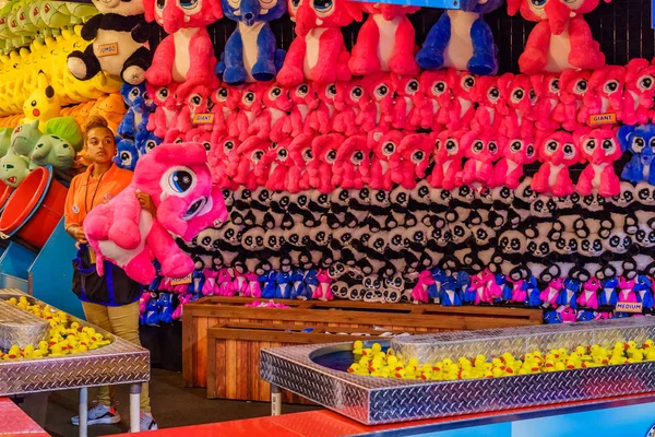 Coney Island Luna Park gece Brooklyn New York at