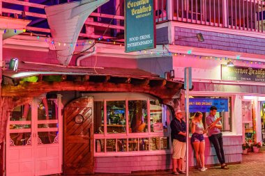 Provincetown Massachusetts Ağustos 2017 Cape Cod Provincetown sonundaki sakinleri ve turistler bir büyük gay nüfusa sahiptir..