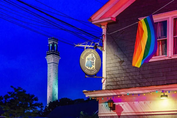 Provincetown Massachusetts srpna 2017 na konci Cape Cod Provincetown má velký homosexuální populace obyvatel a turistů. — Stock fotografie