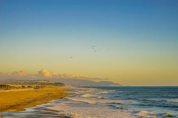 Stilla havet kusten sunset San Francisco Kalifornien — Stockfoto