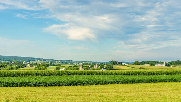 Амиши сельское хозяйство в Ланкастере, Пенсильвания — стоковое фото