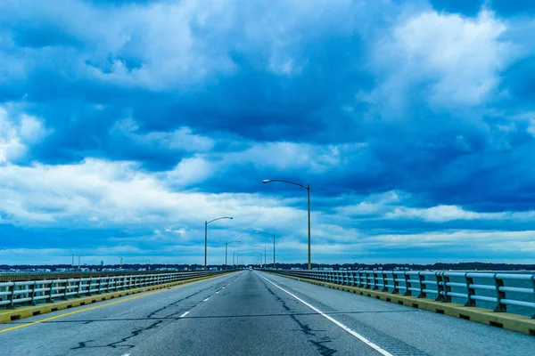 Chesapeake Bay Bridge Tunnel o Lucius J. Kellam Jr Bridge-Tunnel, Virginia —  Fotos de Stock