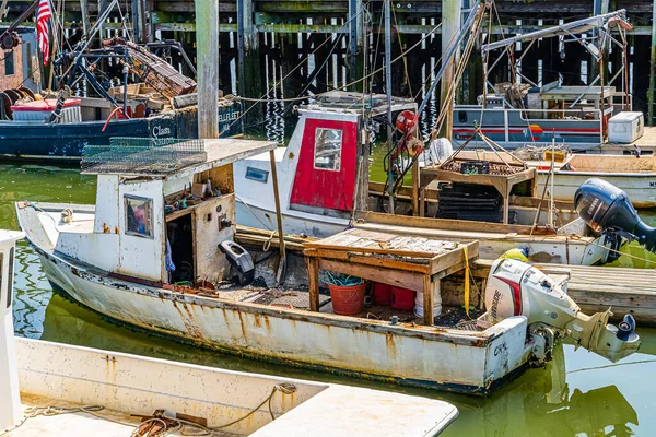 Wellfleet Cape Cod Augustus 2019 Boten Schepen Wellfleet Harbor Area — Stockfoto