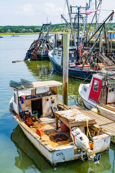 Wellfleet Cape Cod Augustus 2019 Boten Schepen Wellfleet Harbor Area — Stockfoto