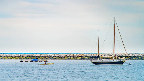 Navios e barcos na Provincetown Marina Cape Cod Provincetown MA PT — Fotografia de Stock