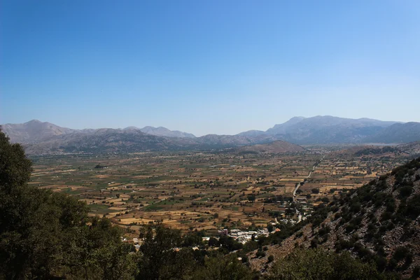 View opens from the hill in the valley Stock Photo