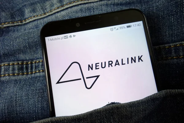 KONSKIE, POLAND - November 24, 2019: Neuralink Corporation logo on mobile phone — Stock Photo, Image