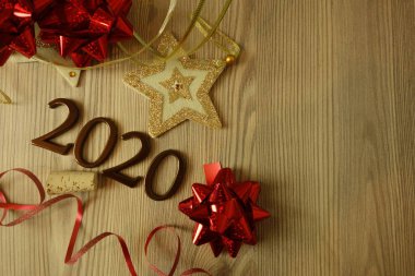 2020 Yeni Yıl kutlama arka plan