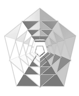 Baskı, reklam, dergi ve iç mekan için soyut geometrik kompozisyon.