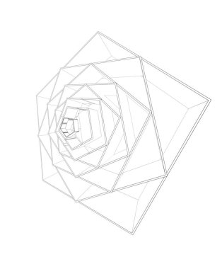 Baskı, reklam, dergi ve iç mekan için soyut geometrik kompozisyon.