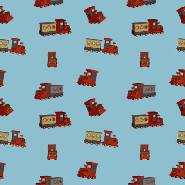 Beyaz arkaplan üzerinde banliyö tren vagonu simgesi, vektör illüstrasyonu, desen, kusursuz desen