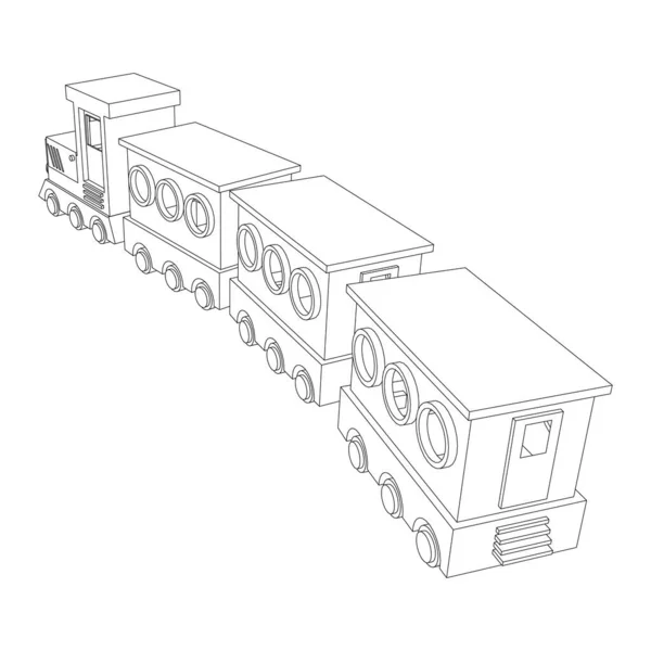 Ícone Vagão Trem Subúrbio Sobre Fundo Branco Ilustração Vetorial — Vetor de Stock