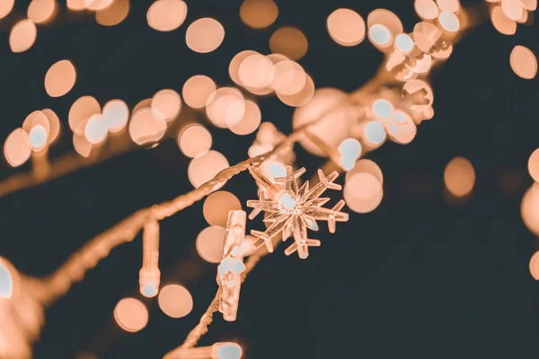 Luces de Navidad fondo Luces borrosas bokeh — Foto de Stock