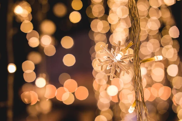 Luces de Navidad fondo Luces borrosas bokeh — Foto de Stock