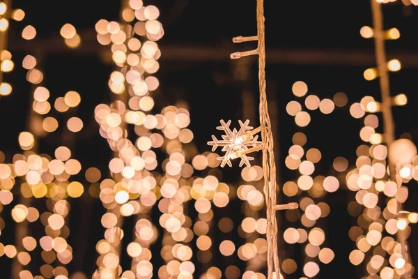 Luces de Navidad fondo Luces borrosas bokeh — Foto de Stock