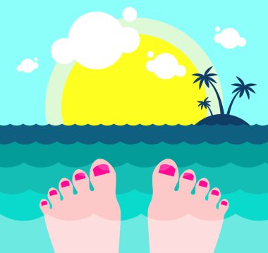 Ayak selfie paradise Beach