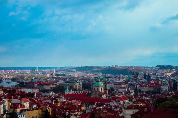 República Checa, panorama da cidade de Praga. Cidade Praga vista panorâmica — Fotografia de Stock
