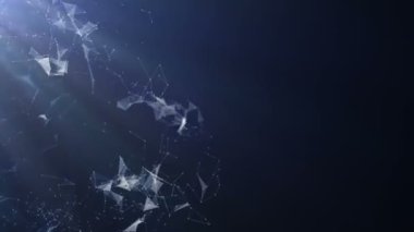 soyut geometriye plexus bağlı arka plan parçacıklar