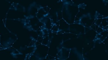 geometriye plexus arka plan bağlı parçacıkları ile