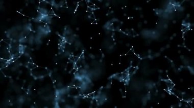 geometriye plexus arka plan bağlı parçacıkları ile