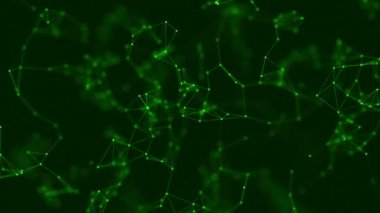geometriye plexus arka plan bağlı parçacıkları ile