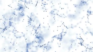 geometriye plexus arka plan bağlı parçacıkları ile