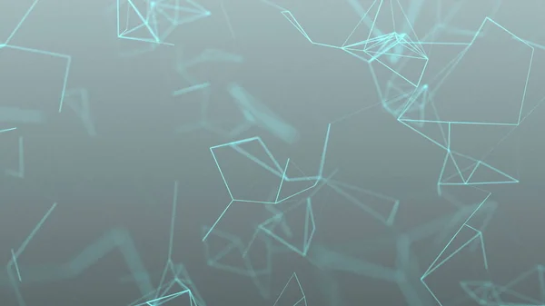 beautiful cg generated 3d abstract background with geometry lines and dots