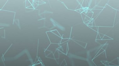 güzel cg 3d sorunsuz döngü arka plan geometri çizgiler ve noktalar ile oluşturulan