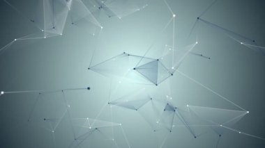 çizgiler ve noktalar ile soyut mavi geometrik arka plan