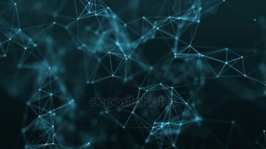 4 k soyut döngü renkli geometrik arka plan ile çizgiler ve noktalar