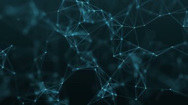 4 k soyut döngü renkli geometrik arka plan ile çizgiler ve noktalar