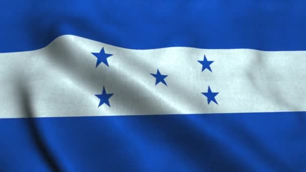 Drapeau du Honduras agitant dans le vent. drapeau national  