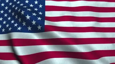 Amerika Birleşik Devletleri bayrağı rüzgarda dalgalanıyor. Usa 'nın Ulusal Bayrağı