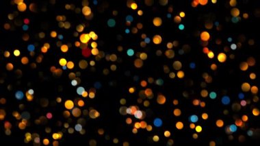 Soyut renkli bokeh canlandırılmış parçacıklar