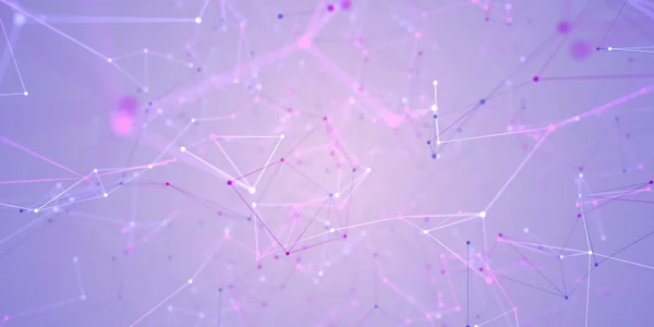 Abstract Plexus Geometrical Background with lines and dots