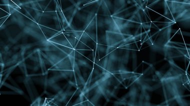 Abstract Plexus Geometrical Background with lines and dots