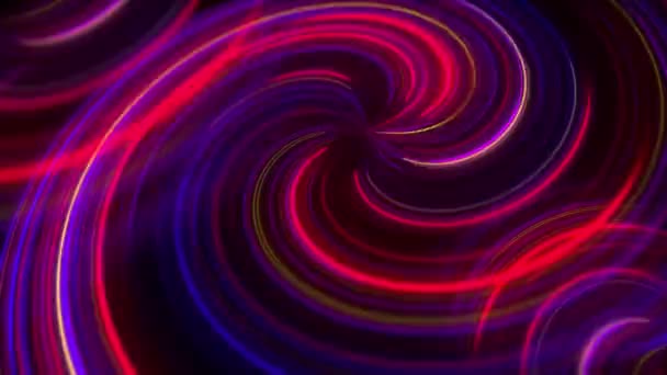 Розовый свет, мигающий спиральной 3D-анимацией — стоковое видео