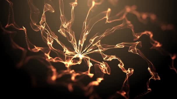 Explosivo fogo magia espiral 3D render — Vídeo de Stock