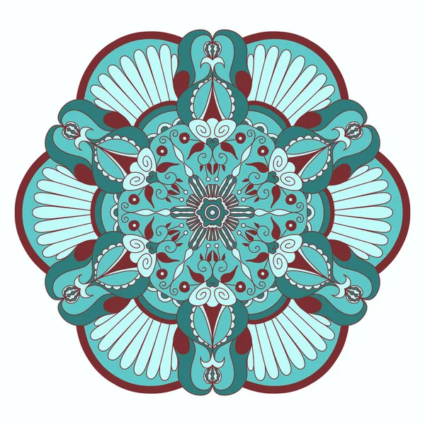 Illustration vectorielle mandalas fleur — Image vectorielle