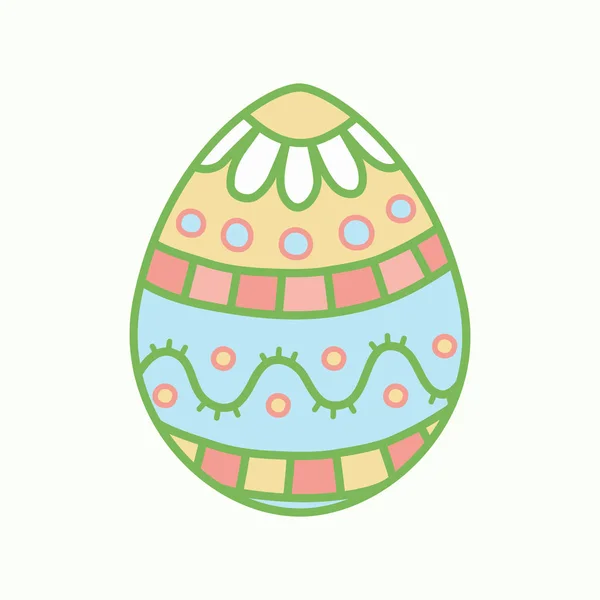 Easter egg with ornament — Stock Vector