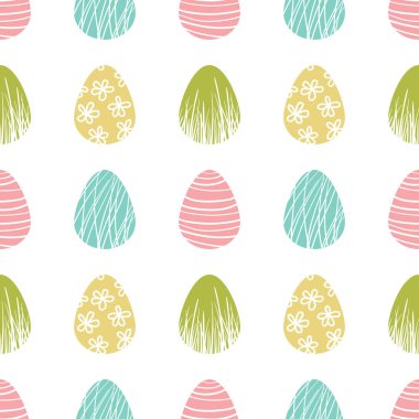 Dikişsiz desen Paskalya yumurtaları