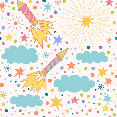 havai fişek ile desen