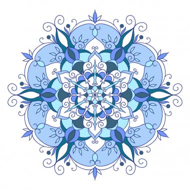 Dekoratif mandala vektörde yapılan