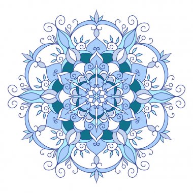 Dekoratif mandala vektörde yapılan