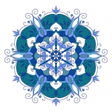 Dekoratif mandala vektörde yapılan