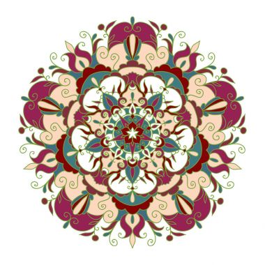 Dekoratif mandala vektörde yapılan