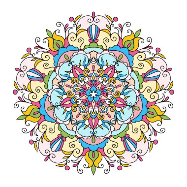Dekoratif mandala vektörde yapılan