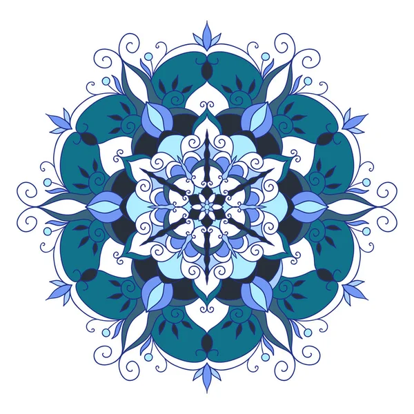 Mandala décoratif fabriqué en vecteur — Image vectorielle