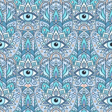 Oryantal motiflerle seamless modeli